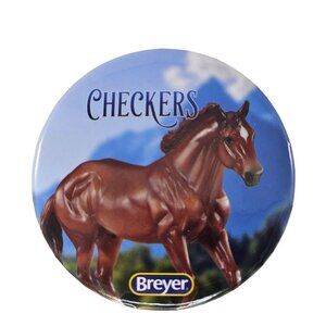 Breyer Checkers Button Pin Model Horse